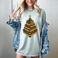 Book Lover Christmas Graphic For Librarians Women's Comfort Colors T-Shirt Denim
