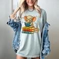 Book Lover Elephant Reading Books Library Read Books Be Kind Women's Comfort Colors T-Shirt Denim