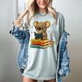 Book Lover Koala Reading Bookish Library Read Books Be Kind Women's Comfort Colors T-Shirt Denim Book Lover Koala Reading Bookish Library Read Books Be Kind Women's Comfort Colors T-Shirt Denim