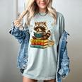 Book Lover Racoon Reading Bookish Library Read Books Be Kind Women's Comfort Colors T-Shirt Denim Book Lover Racoon Reading Bookish Library Read Books Be Kind Women's Comfort Colors T-Shirt Denim