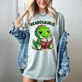 Book Lover Reading Dinosaur Readosaurus Library Women's Comfort Colors T-Shirt Denim Book Lover Reading Dinosaur Readosaurus Library Women's Comfort Colors T-Shirt Denim