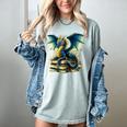 Book Lover Reading Fantasy Dragon Women's Comfort Colors T-Shirt Denim