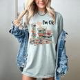 Book Lovers Bookworm Book Nerd I'm Ok Teacher School Women's Comfort Colors T-Shirt Denim Book Lovers Bookworm Book Nerd I'm Ok Teacher School Women's Comfort Colors T-Shirt Denim