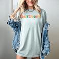 Book Lovers Introverted Bookworm Reading Booktrovert Women's Comfort Colors T-Shirt Denim