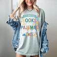 Book Lovers Reading Bedtime Cozy Pajama For Librarians Women's Comfort Colors T-Shirt Denim Book Lovers Reading Bedtime Cozy Pajama For Librarians Women's Comfort Colors T-Shirt Denim