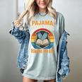 Book And Pajamas Reading Bedtime Women's Comfort Colors T-Shirt Denim Book And Pajamas Reading Bedtime Women's Comfort Colors T-Shirt Denim