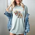 Book Reading Dinosaur T-Rex Dino Bookworm Women's Comfort Colors T-Shirt Denim