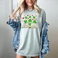 Book With Shamrocks Librarian Saint Patrick's Day Kids Women's Comfort Colors T-Shirt Denim