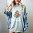 All Booked For Christmas Book Christmas Book Lover Librarian Women's Comfort Colors T-Shirt Denim