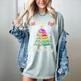 All Booked For Christmas Book Lovers Xmas Tree Women Women's Comfort Colors T-Shirt Denim