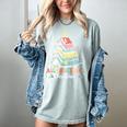 All Booked For Christmas Book Tree Lights Christmas Library Women's Comfort Colors T-Shirt Denim All Booked For Christmas Book Tree Lights Christmas Library Women's Comfort Colors T-Shirt Denim