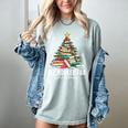 All Booked For Christmas Book Christmas Tree Lights Xmas Women's Comfort Colors T-Shirt Denim All Booked For Christmas Book Christmas Tree Lights Xmas Women's Comfort Colors T-Shirt Denim