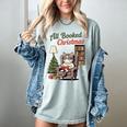 All Booked For Christmas Cute Bookish Cat Lover Women's Comfort Colors T-Shirt Denim All Booked For Christmas Cute Bookish Cat Lover Women's Comfort Colors T-Shirt Denim