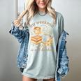 My Weekend Is All Booked Cozy Book Lover Reading Women's Comfort Colors T-Shirt Denim