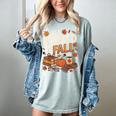 All Booked For Fall Pumpkin Books Thanksgiving Autumn Leaves Women's Comfort Colors T-Shirt Denim All Booked For Fall Pumpkin Books Thanksgiving Autumn Leaves Women's Comfort Colors T-Shirt Denim