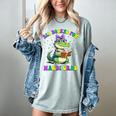 All Booked For Mardi Gras Crocodile Reading Book Teacher Women's Comfort Colors T-Shirt Denim All Booked For Mardi Gras Crocodile Reading Book Teacher Women's Comfort Colors T-Shirt Denim