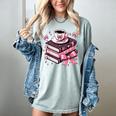 All Booked For Valentine's Teacher Coquette Bow Coffee Book Women's Comfort Colors T-Shirt Denim All Booked For Valentine's Teacher Coquette Bow Coffee Book Women's Comfort Colors T-Shirt Denim