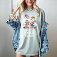 Bookish Goose Cute Geese With Hats Reading Books Women's Comfort Colors T-Shirt Denim Bookish Goose Cute Geese With Hats Reading Books Women's Comfort Colors T-Shirt Denim