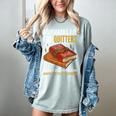 Bookmarks Are For Quitters Book Lover Saying Women's Comfort Colors T-Shirt Denim