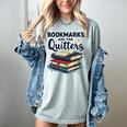 Bookmarks Are For Quitters Reading Quote Book Lover Women's Comfort Colors T-Shirt Denim Bookmarks Are For Quitters Reading Quote Book Lover Women's Comfort Colors T-Shirt Denim