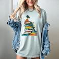 Books Abstract Artist Women Art Painting Books Women's Comfort Colors T-Shirt Denim