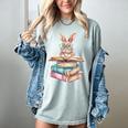Books Bookworm Reader Book Cute Reading Bunny With Glasses Women's Comfort Colors T-Shirt Denim Books Bookworm Reader Book Cute Reading Bunny With Glasses Women's Comfort Colors T-Shirt Denim