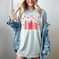 Books Are My Love Language Valentine Reads Bookish Club Women's Comfort Colors T-Shirt Denim