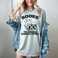 Books The Original Handheld Device Book Lover Women's Comfort Colors T-Shirt Denim