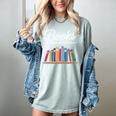 Books The Original Handheld Device Book Lovers Women's Comfort Colors T-Shirt Denim