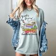 Books Original Handheld Device Reader Literacy Book Lover Women's Comfort Colors T-Shirt Denim