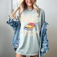 I Like My Books With a Side Of Panic Thriller Women's Comfort Colors T-Shirt Denim