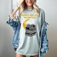 Books Are My Valentine Cute Book Lover Valentine's Day Women's Comfort Colors T-Shirt Denim