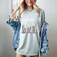 The Bookshelf Of a Hopeless Romantic Rom-Com Reading Bookish Women's Comfort Colors T-Shirt Denim