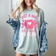 Bookworm Just A Girl Who Loves To Read Women's Comfort Colors T-Shirt Denim