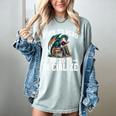 Born To Read Forced To Socialize Dragon Books Reading Women's Comfort Colors T-Shirt Denim