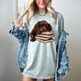 Boykin Spaniel Books Dog Breed Graphic Women's Comfort Colors T-Shirt Denim