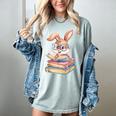 Bunny Rabbit Reading Books Rabbit Books Bunny Reader Women's Comfort Colors T-Shirt Denim Bunny Rabbit Reading Books Rabbit Books Bunny Reader Women's Comfort Colors T-Shirt Denim