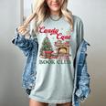Candy Cane Book Club Holiday Party & Book Exchange Women's Comfort Colors T-Shirt Denim Candy Cane Book Club Holiday Party & Book Exchange Women's Comfort Colors T-Shirt Denim