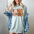 Capybara Axolotl Kawaii Kids Anime Book Lover Reading Women's Comfort Colors T-Shirt Denim