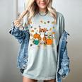 Cat Fall In Love With Reading Book Lover Autumn Women's Comfort Colors T-Shirt Denim