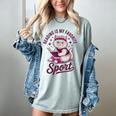 Cat Reading Is My Favorite Sport Retro Book Lover Women's Comfort Colors T-Shirt Denim