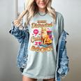 Cat Shirts For Women Book Lover Shirt Cats And Books Women's Comfort Colors T-Shirt Denim