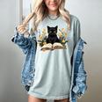 Cat Shirts For Women Book Lover Shirt Cute Cat And Book Premium Tri-Blend Women's Comfort Colors T-Shirt Denim Cat Shirts For Women Book Lover Shirt Cute Cat And Book Premium Tri-Blend Women's Comfort Colors T-Shirt Denim