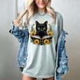 Cat For Women Book Lover Cute Cat And Book Women's Comfort Colors T-Shirt Denim Cat For Women Book Lover Cute Cat And Book Women's Comfort Colors T-Shirt Denim