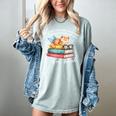 Cats And Books Easily Distracted By Book & Cat Lover Men Women Kids Women's Comfort Colors T-Shirt Denim