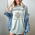 Chapter 50 Book Lovers & Readers 50th Birthday Wildflowers Women's Comfort Colors T-Shirt Denim Chapter 50 Book Lovers & Readers 50th Birthday Wildflowers Women's Comfort Colors T-Shirt Denim