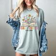 Chapter 6 Years Old 6th Birthday Wildflower Book Lover Women's Comfort Colors T-Shirt Denim Chapter 6 Years Old 6th Birthday Wildflower Book Lover Women's Comfort Colors T-Shirt Denim