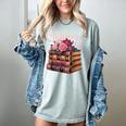 Chapter 67 Floral Book Stack Women's Comfort Colors T-Shirt Denim Chapter 67 Floral Book Stack Women's Comfort Colors T-Shirt Denim