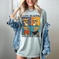 Cheetah Love Reading And Cheetahs Kids Bookworm Women's Comfort Colors T-Shirt Denim Cheetah Love Reading And Cheetahs Kids Bookworm Women's Comfort Colors T-Shirt Denim