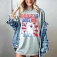 Childless Cat Ladies Vote Kamala Harris Cute Comic Book Cat Women's Comfort Colors T-Shirt Denim